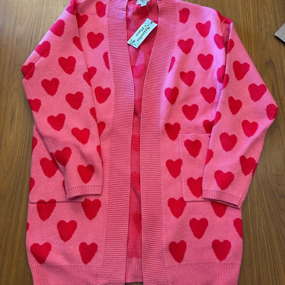NWT Unique Vintage x Magnolia Place Heart Cardigan - Regular One Size